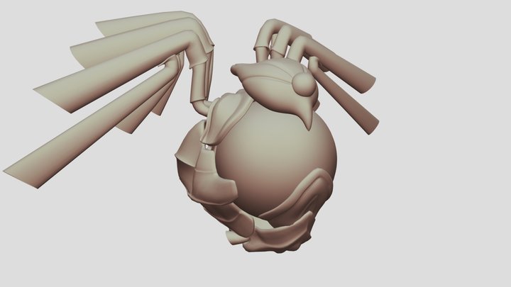 Blue Angel - Highpoly 3D Model