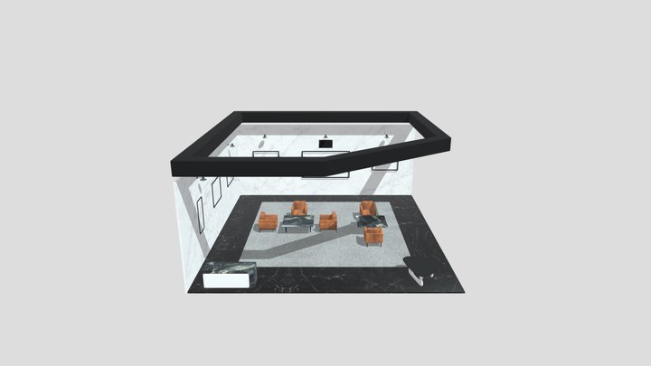 B_Booth 3D Model