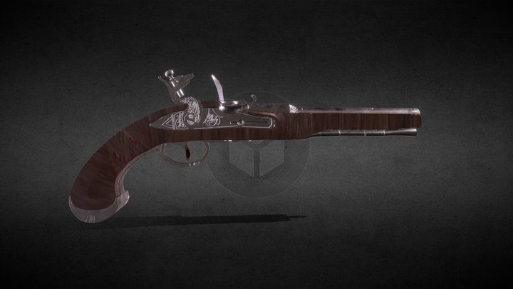 Jack Sparrow's pistol 3D Model