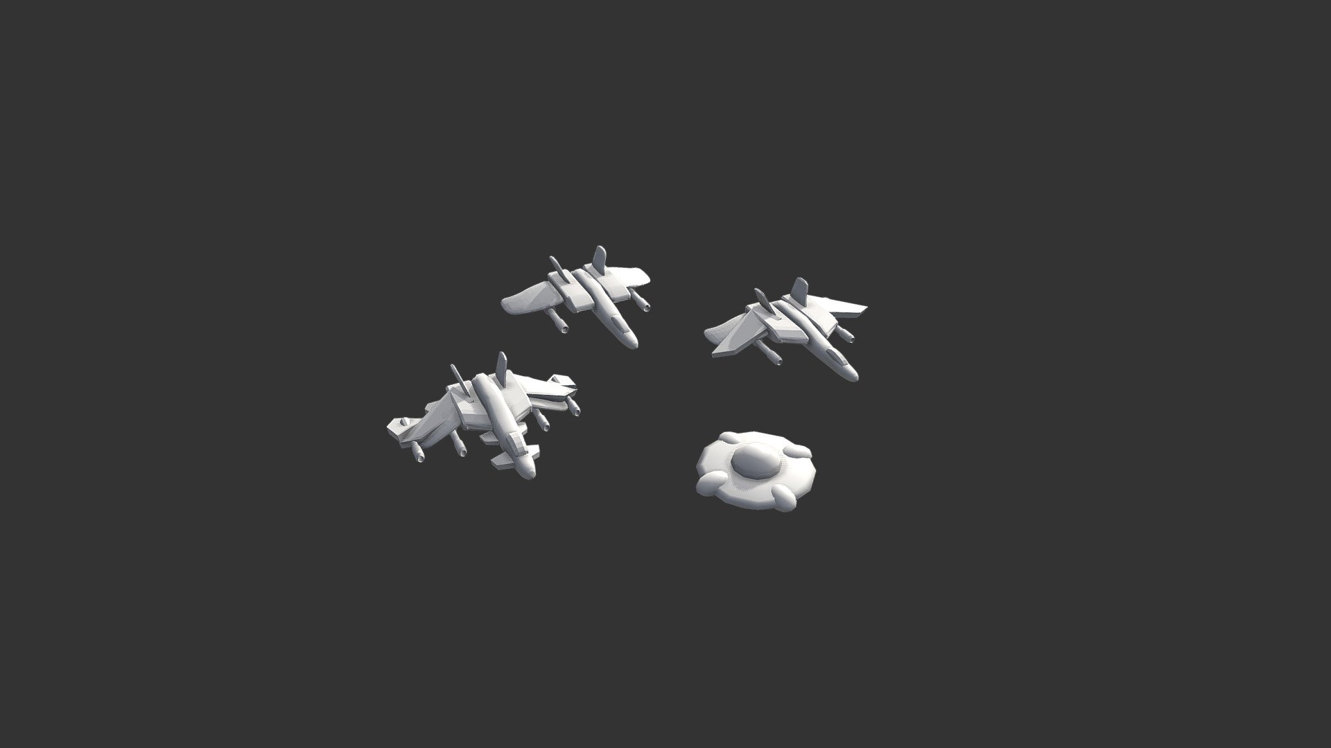 Space Shooter Object Pack (low poly)