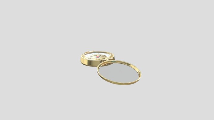 Golden Watch w. Inner Works 3D Model