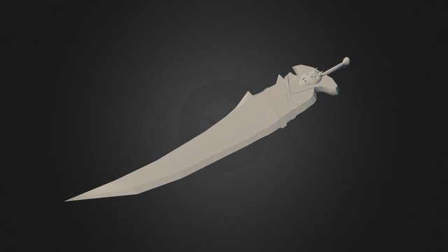 Big sword of the locked souls 3D Model