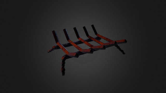 Fireplace Grate 3D Model