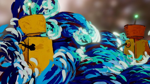 Virtual Waves 3D Model