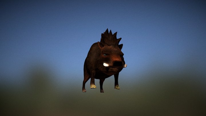 Boar 3D Model