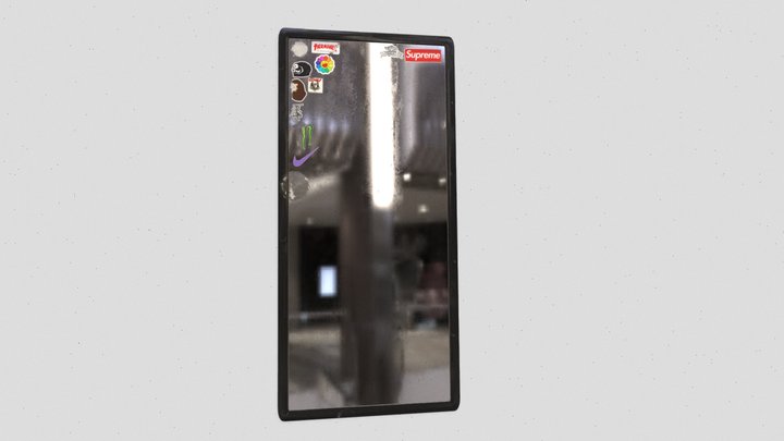 Full Sized Streetwear Fashion Mirror 3D Model