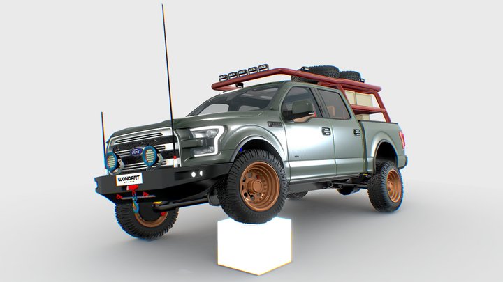 Ford F-150 Off-road recovery vehicle 3D model 3D Model