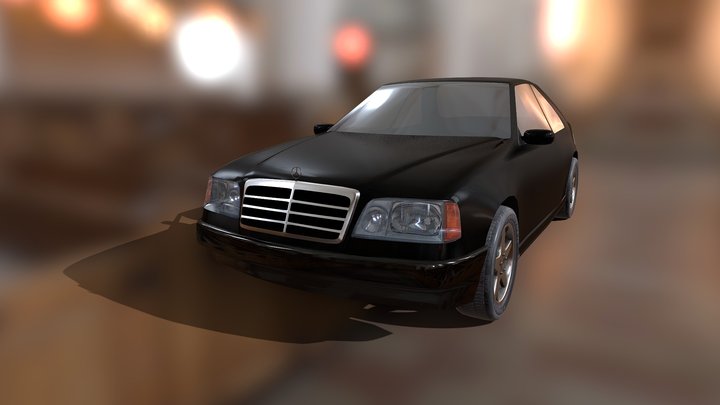 Mercedes-Benz E-class W124 (unfinished) – Free 3D Model STL