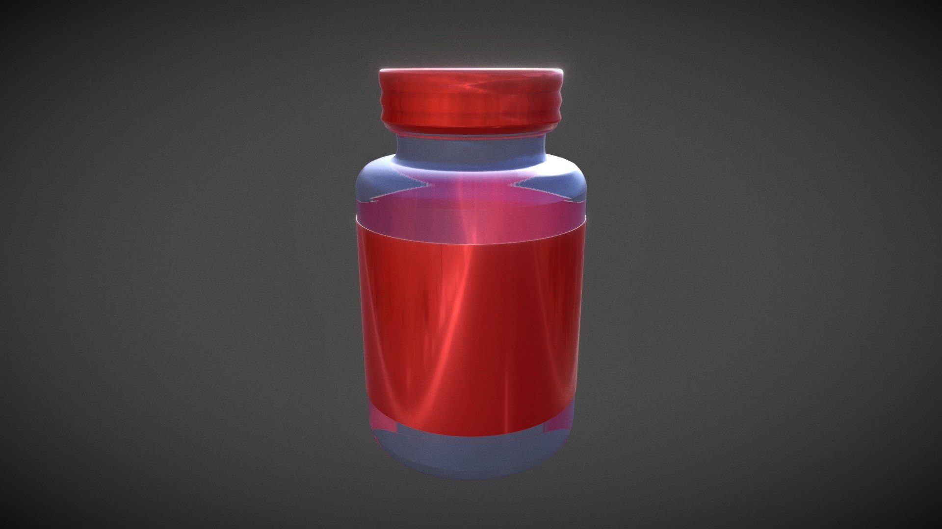 Glass Pill Bottle 3D model - TurboSquid 1938012