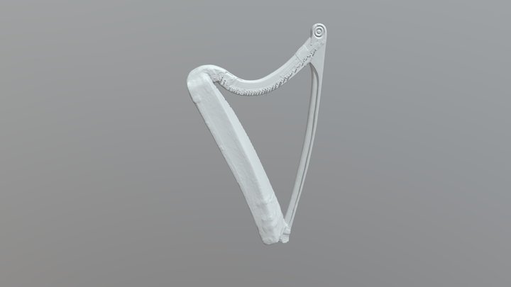 NMI Carolan harp (National Museum of Ireland) 3D Model