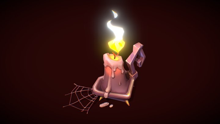 Witch candle 3D Model
