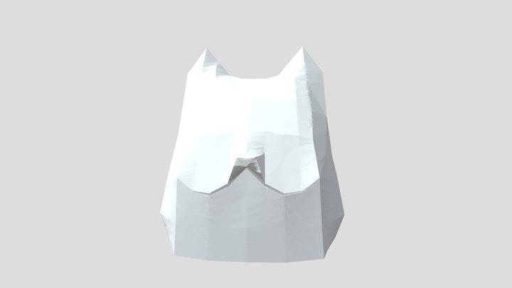 very cute lowpoly cat 3D Model