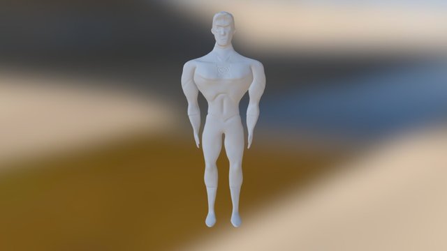 Hal Jordan (Green Lantern The animated series) 3D Model