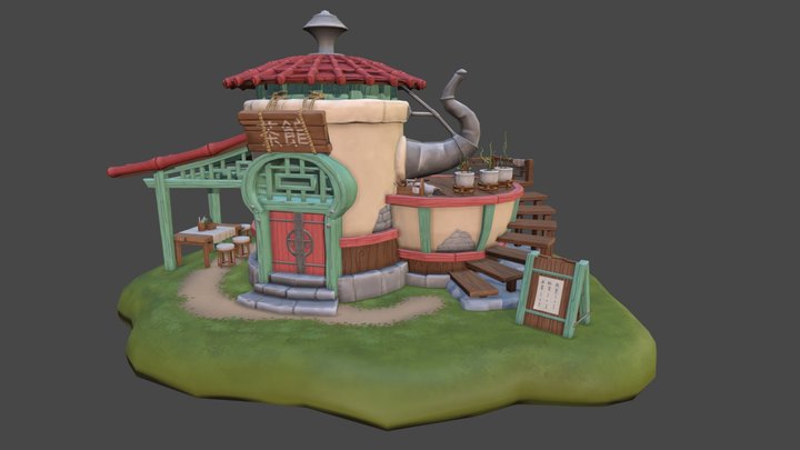 Teahouse 3D Model