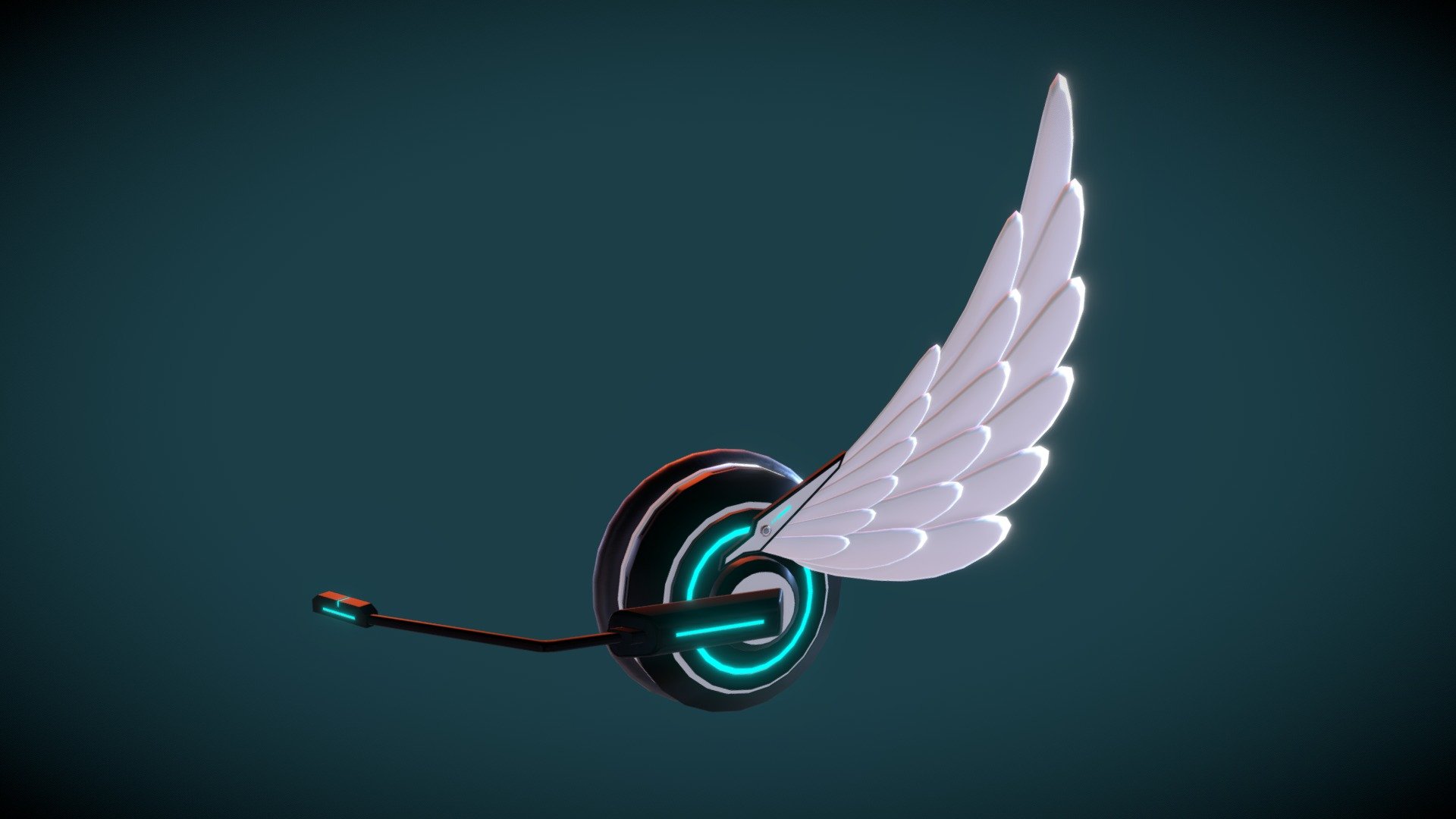 Wing Headphone Buy Royalty Free 3D model by tran.ha.anh.thu.99