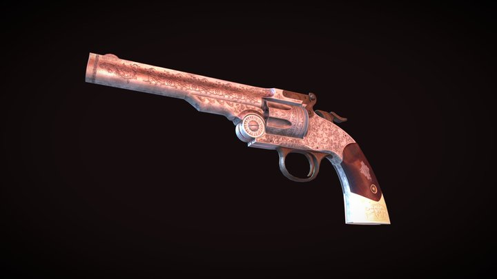 Uberti Schofield Revolver 3D Model