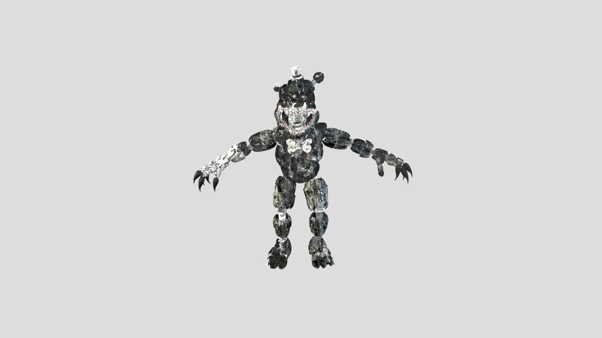 Fnaf 4 Hybrid V2 - 3D model by depianimator74 [4b4ac79] - Sketchfab