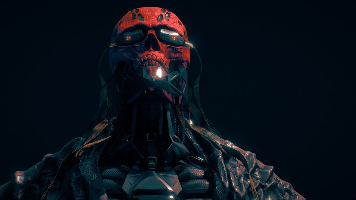 DAEMON Skull 3D Model