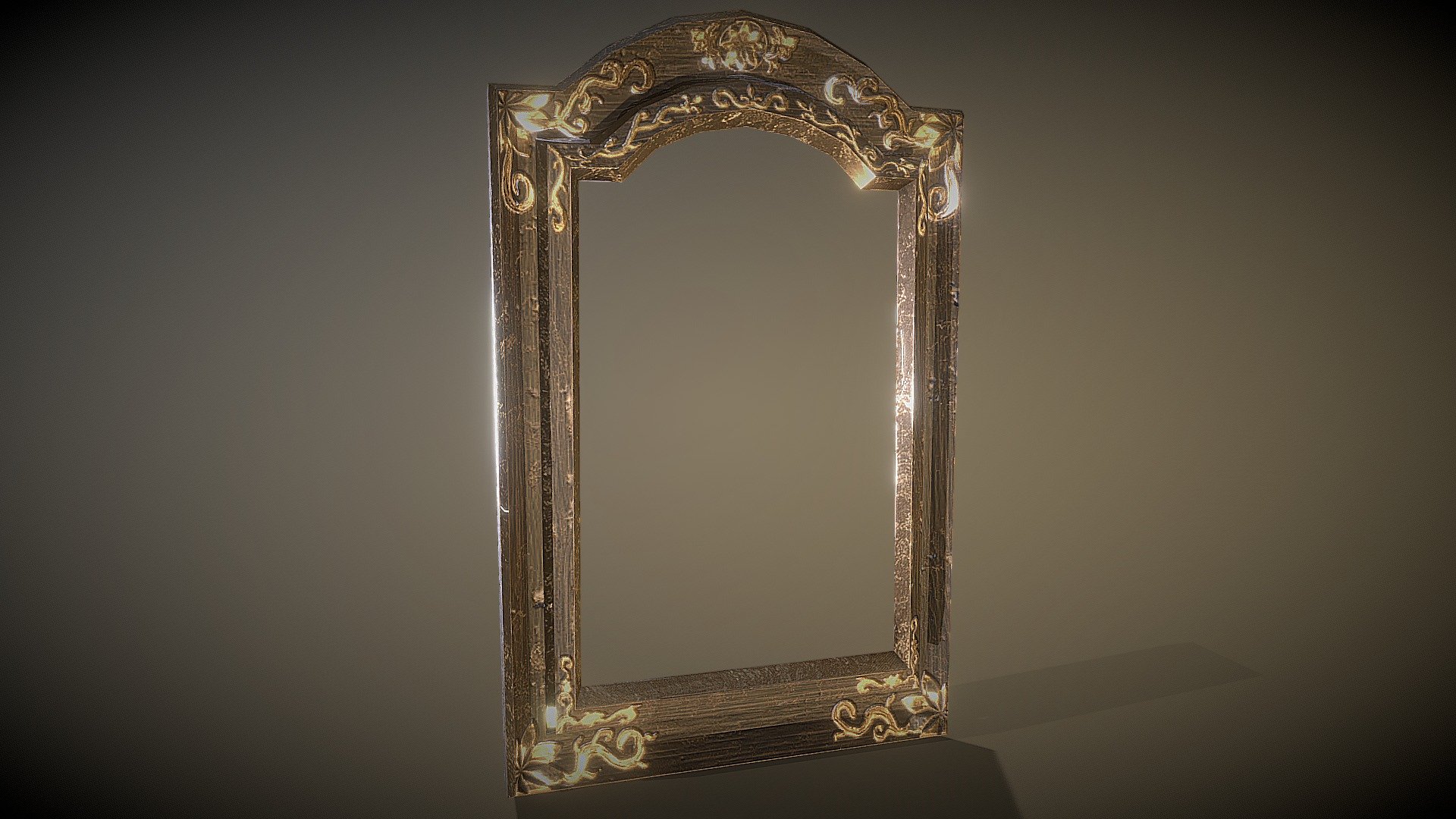Ornate Victorian Antique Mirror 3D model by tamie (contamienate