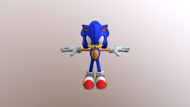 Mobile - Sonic Runners - Sonic The Hedgehog 3D Model