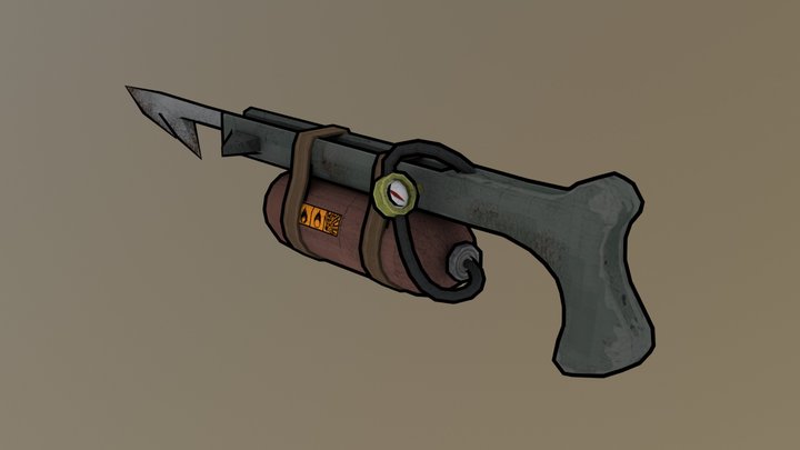 Harpoon Gun 3D Model