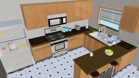 Kitchen Interior 3D Model