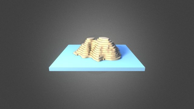 Geography class test map 3D Model