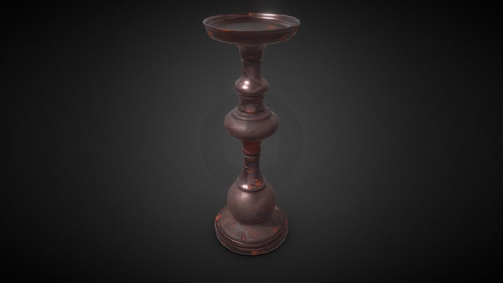 Rusty Candle Holder 3D Model