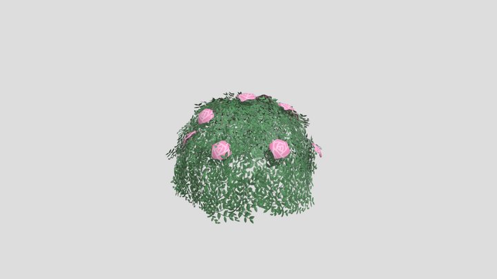 SM_ Rose Bush_CAO 3D Model