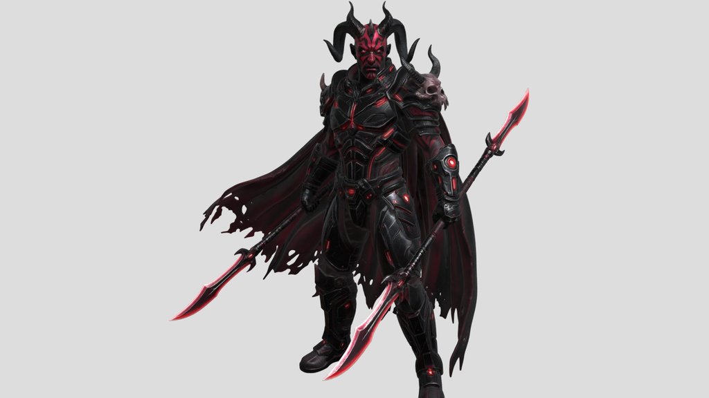Crimson Warlord of the Iron Abyss