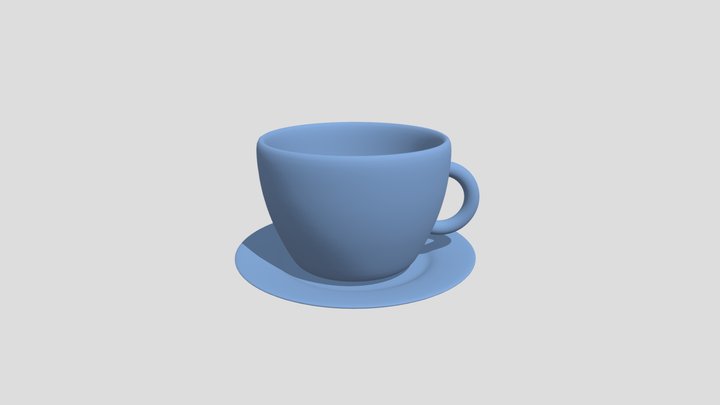 Cup plate 3D Model