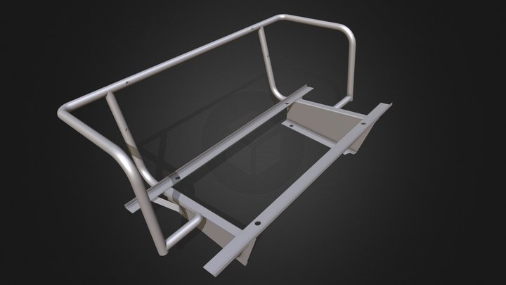 Agaso Rear Bench Seat Frame 3D Model