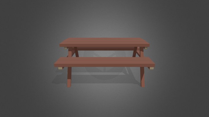 Picnic Table for Food Frenzy 3D Model