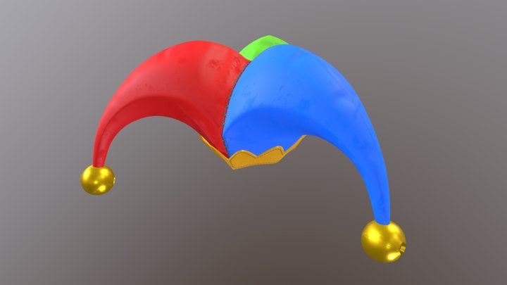 Jester Hat (Style C) 3D Model