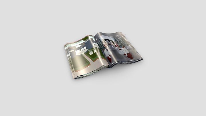 Open Magazine 3D Model
