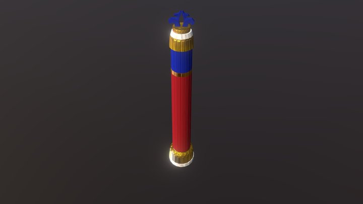 Large Pillar 3D Model
