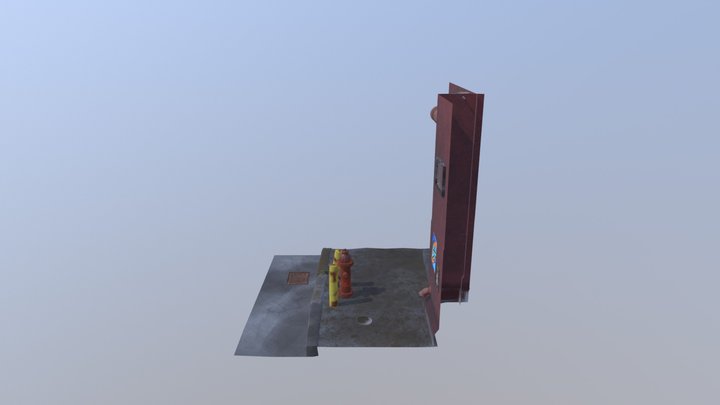 Brown_HydrantScene 3D Model