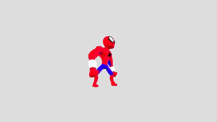 SPIDERMAN STICKMAN 3D Model