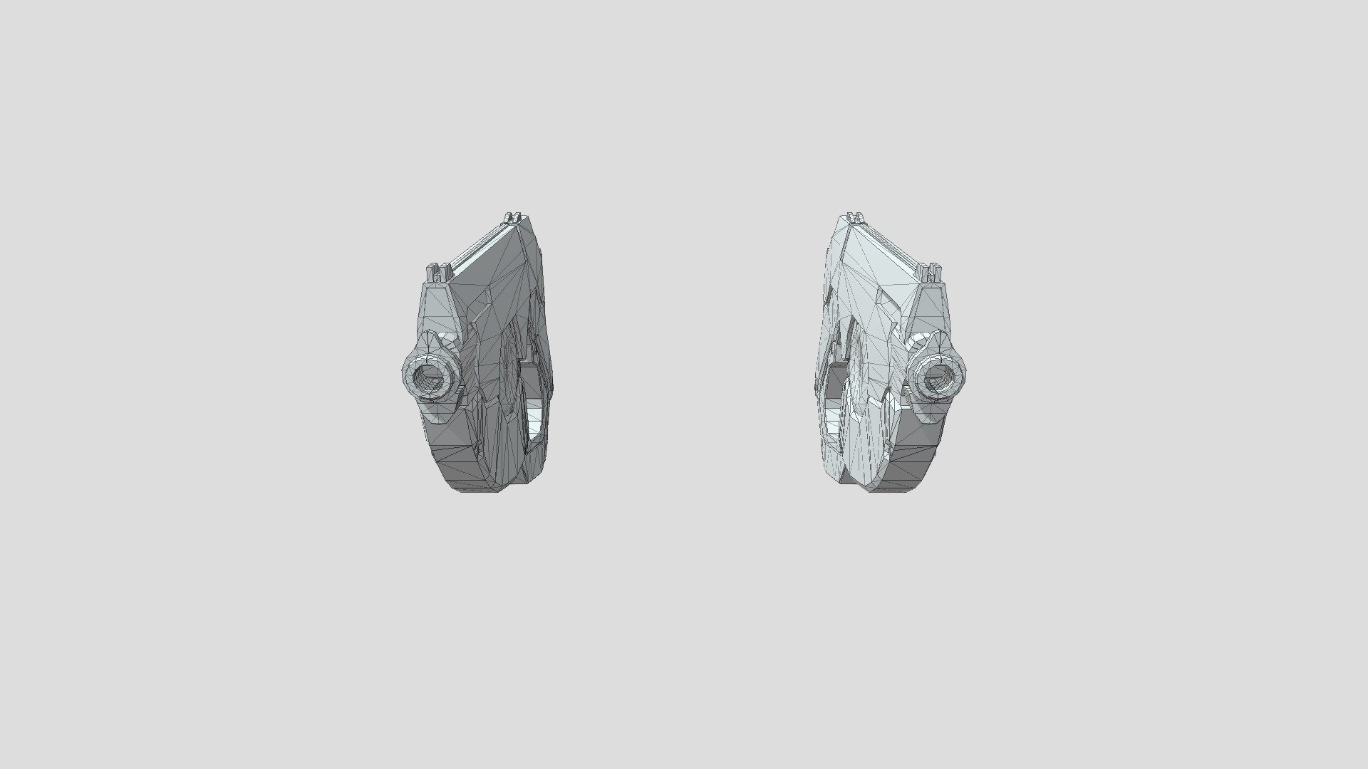 Pulse Pistols Wireframe