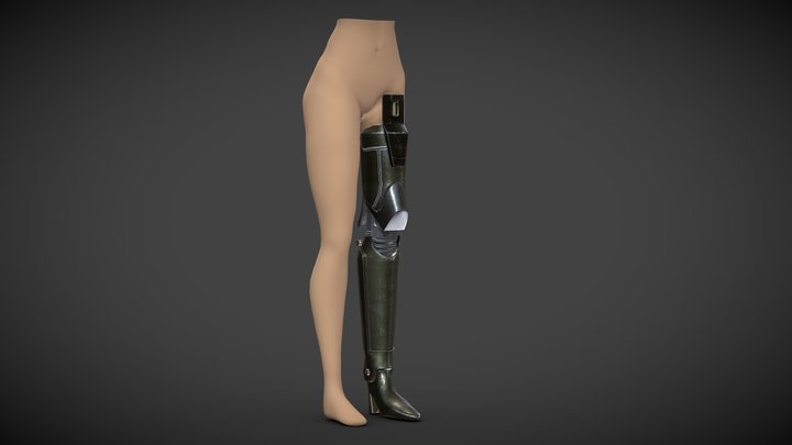 robotic style foot 3D Model