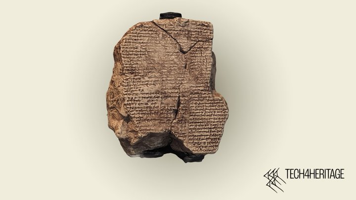 Fragment of Gilgamesh Epic tablet V 3D Model