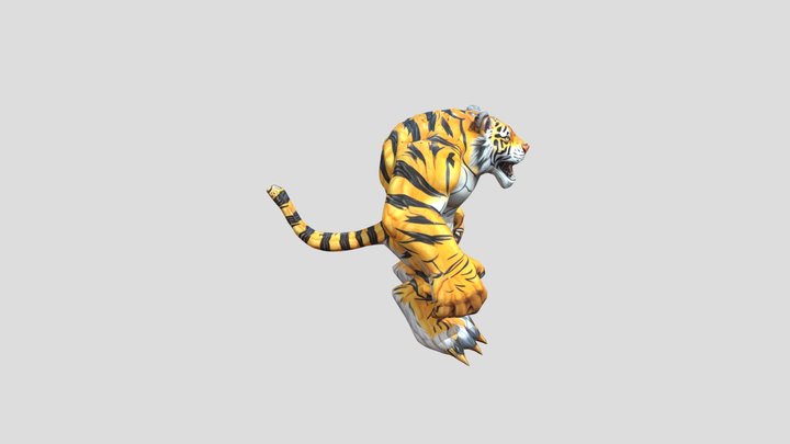 wrester_humanoid_tiger,_detailed,_world_of_warcr 3D Model