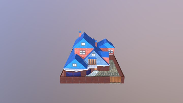 House Interior and Exterior 3D Model