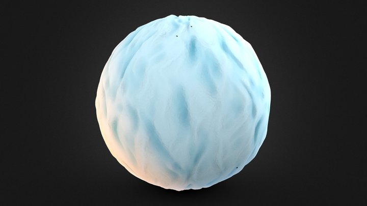 Stylized Snow Material 3D Model