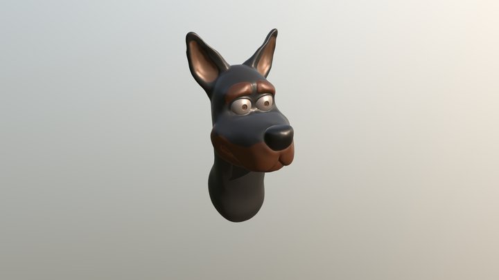 Minha primeira modelagem - Cabeça de cachorro 3D Model