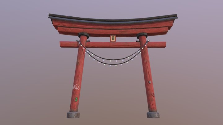 Torii Gate (Lost in Translation) 3D Model