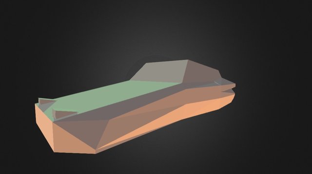 Retro space car 3D Model