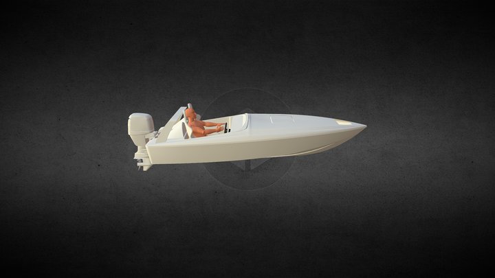 Speed Boat 15ft 3D Model