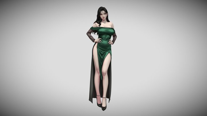 Emerald Elegance 3D Model