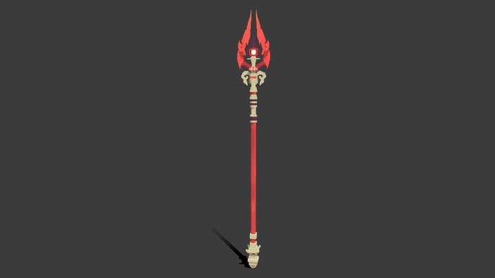 Staff Of Homa - Voxel 3D Model